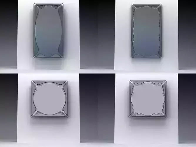Gallery mirrors - mirrors 3D model