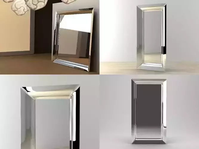 Caadre four different mirrors 3D model