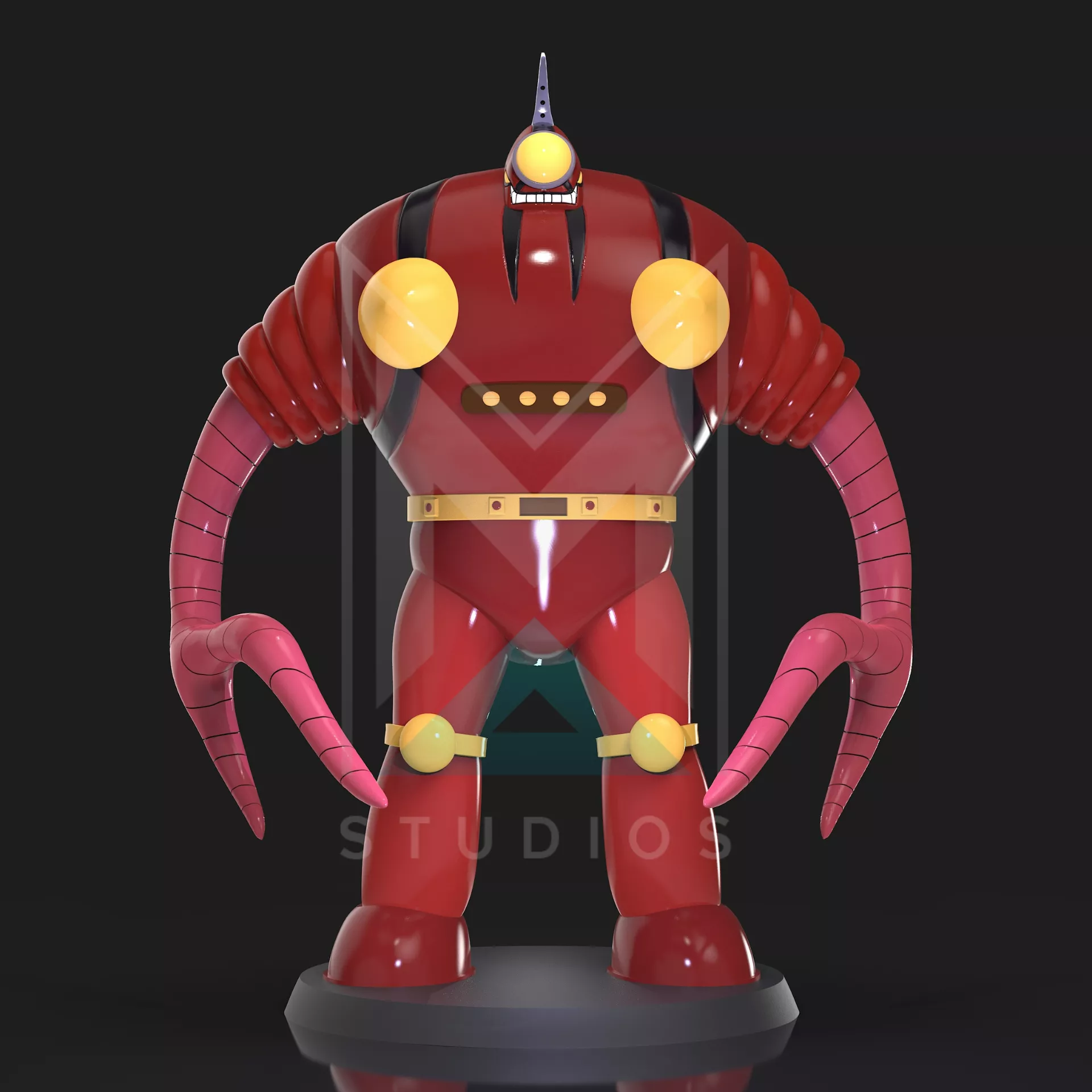 Barbados F7 Mazinger vs Devilman 3D print model