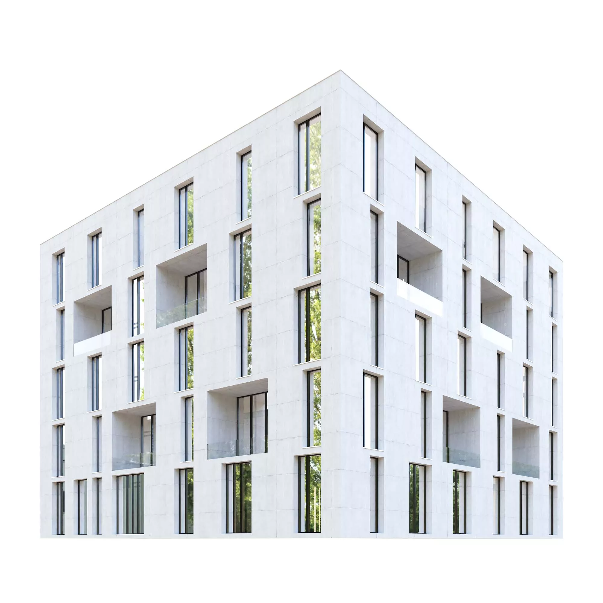 Modern Building 06 Free low-poly 3D model