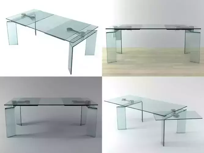 Ray four different glass tables