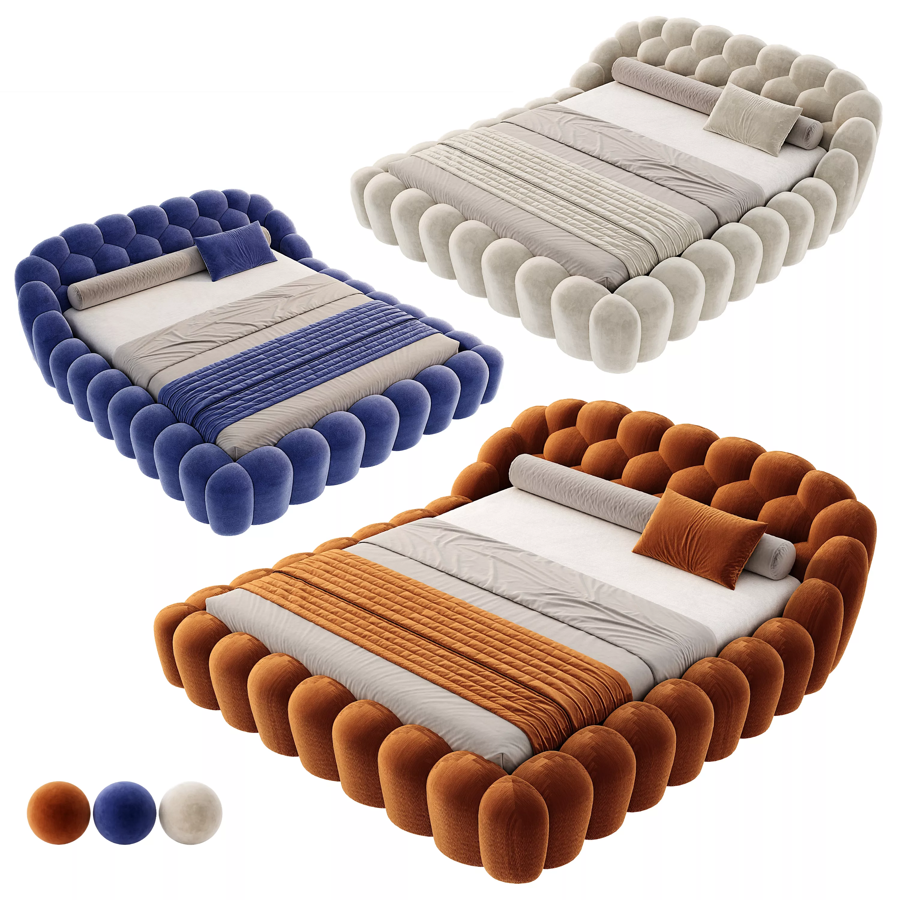 Roche Bobois Bubble Bed 3D model