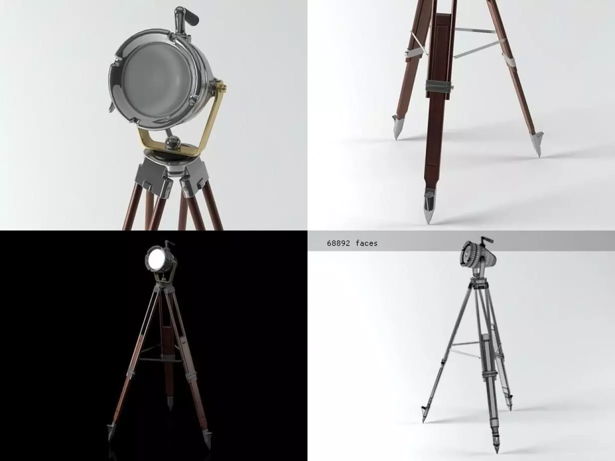 Spot Light 3D model_2