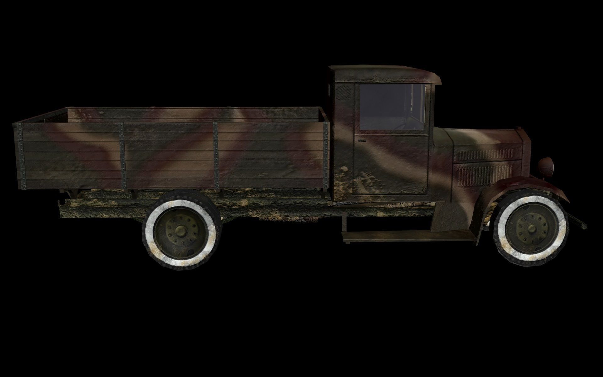 Fiat 621 L Low-poly 3D model_1