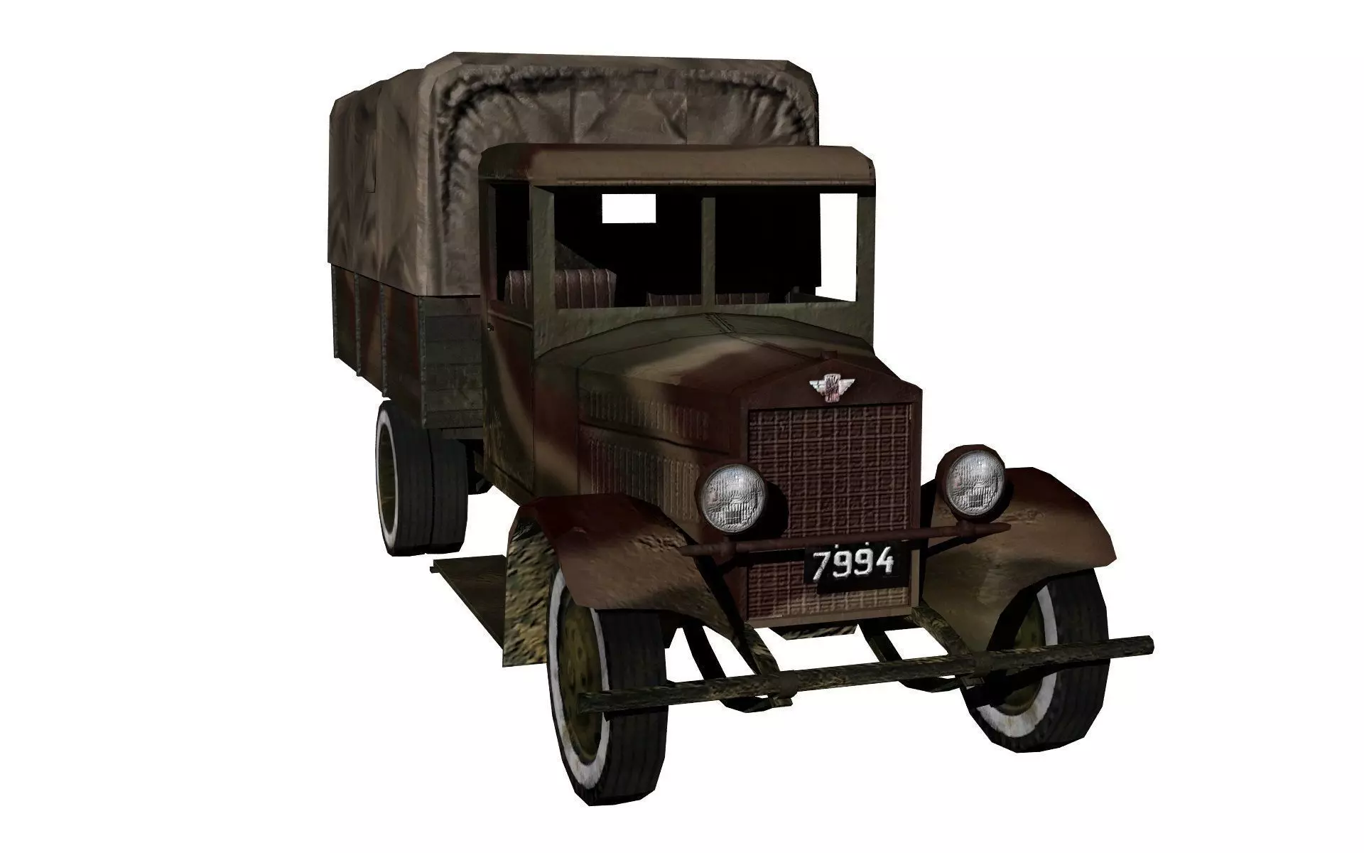 Fiat 621 L Low-poly 3D model_0