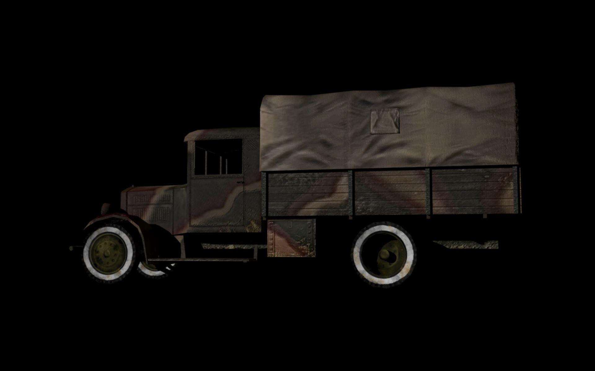 Fiat 621 L Low-poly 3D model_3