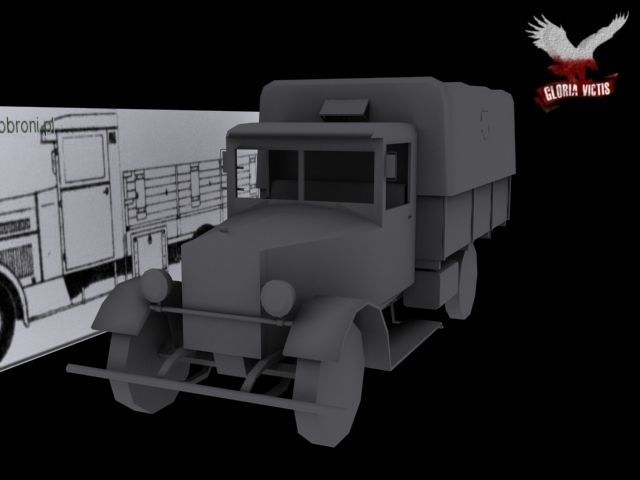 Fiat 621 L Low-poly 3D model_8