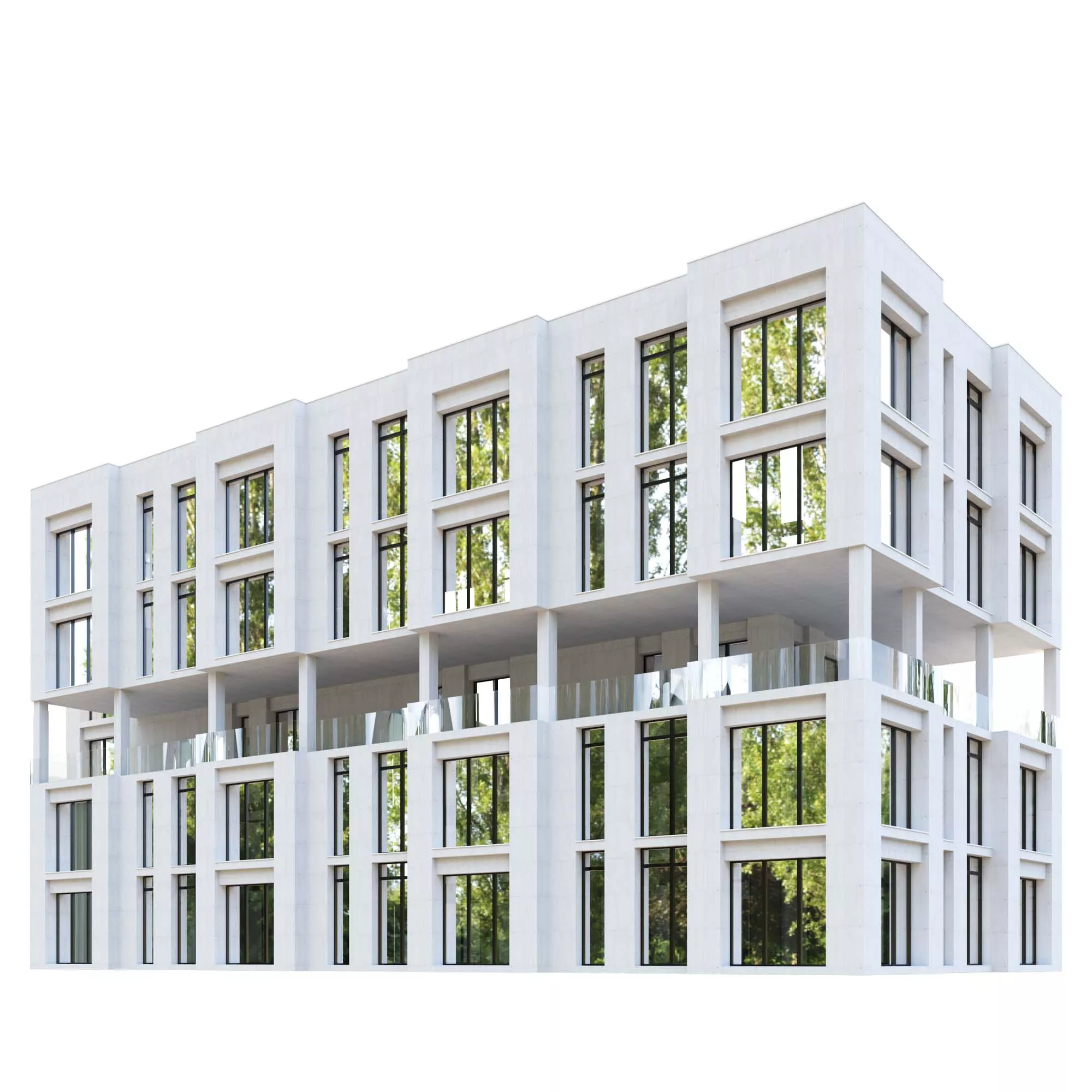 Modern Building 12 Free low-poly 3D model