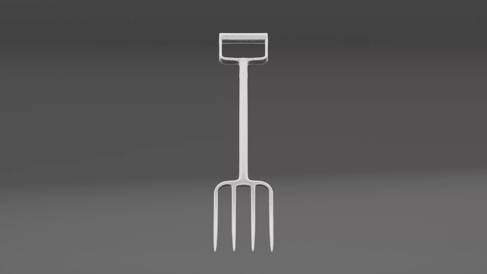 Spade fork Low-poly 3D model