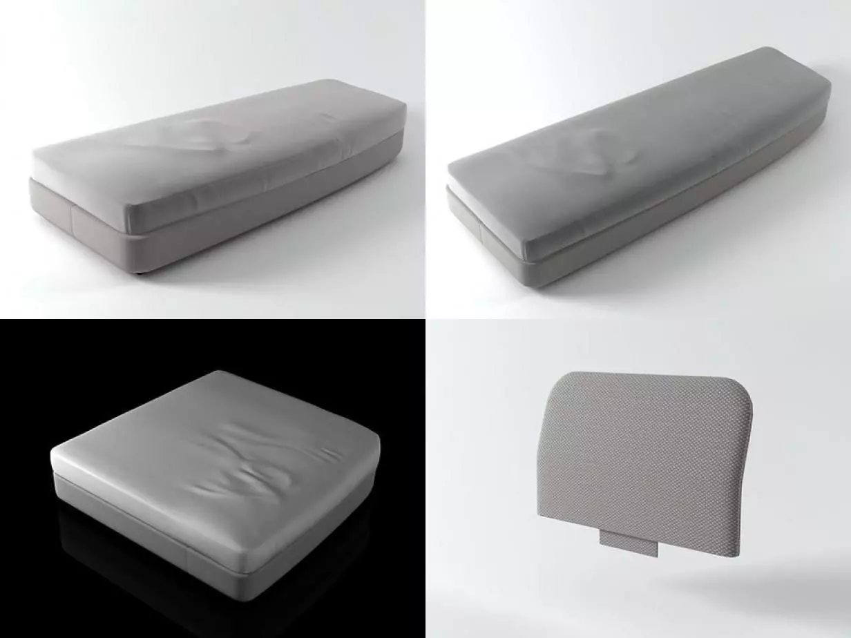 Cove collection four different sofas 3D model_1