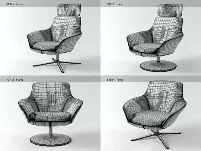 Oskar four different chairs