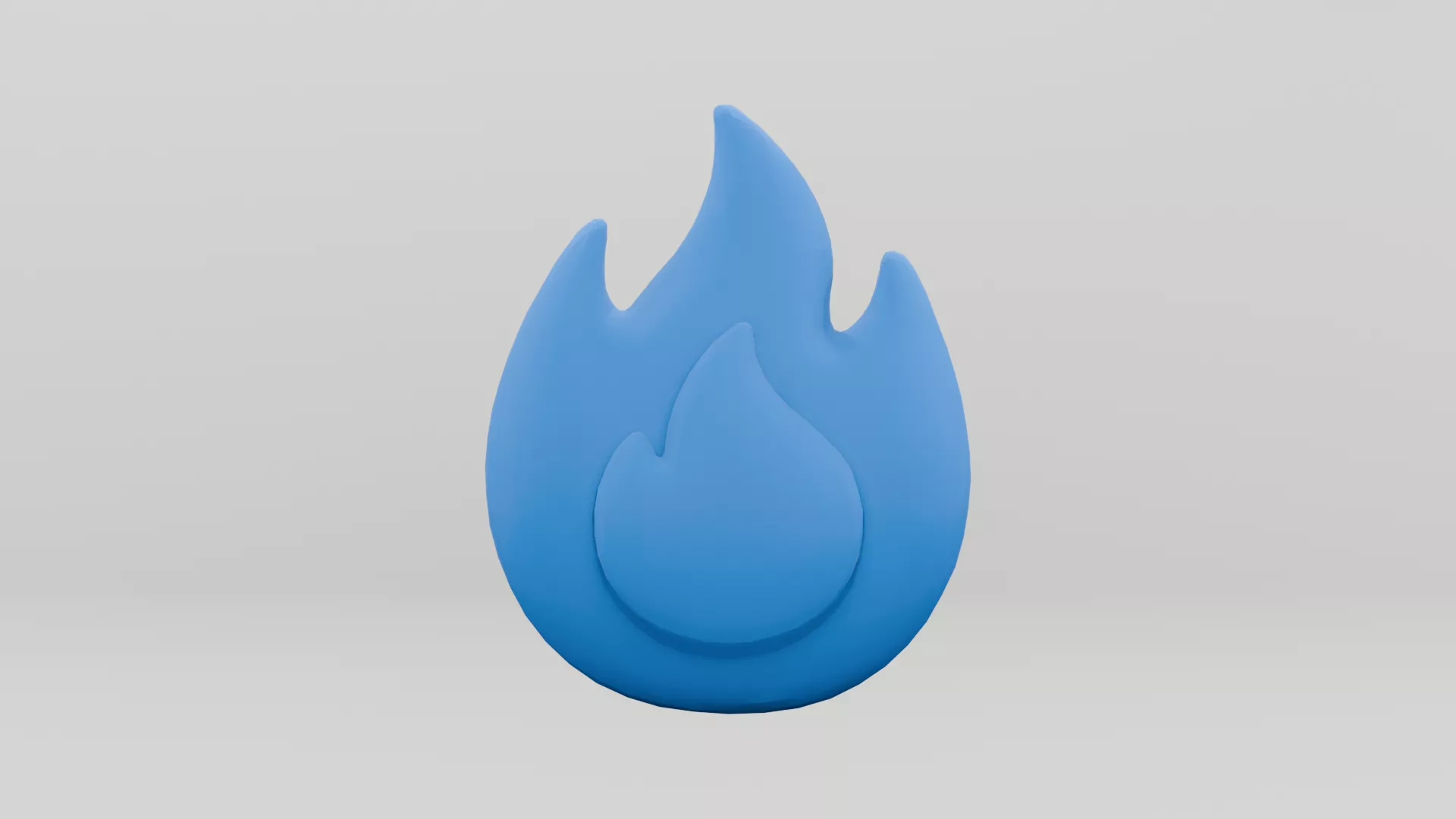 Cartoon Fire Flame Low-poly 3D model