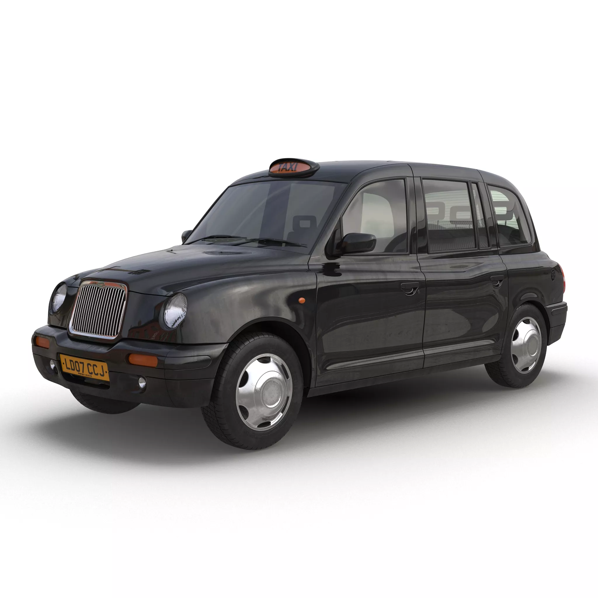London Cab TX1 Simple Interior 3D model