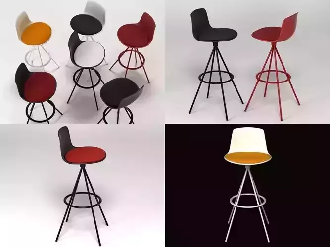 Lottus four different bar stools