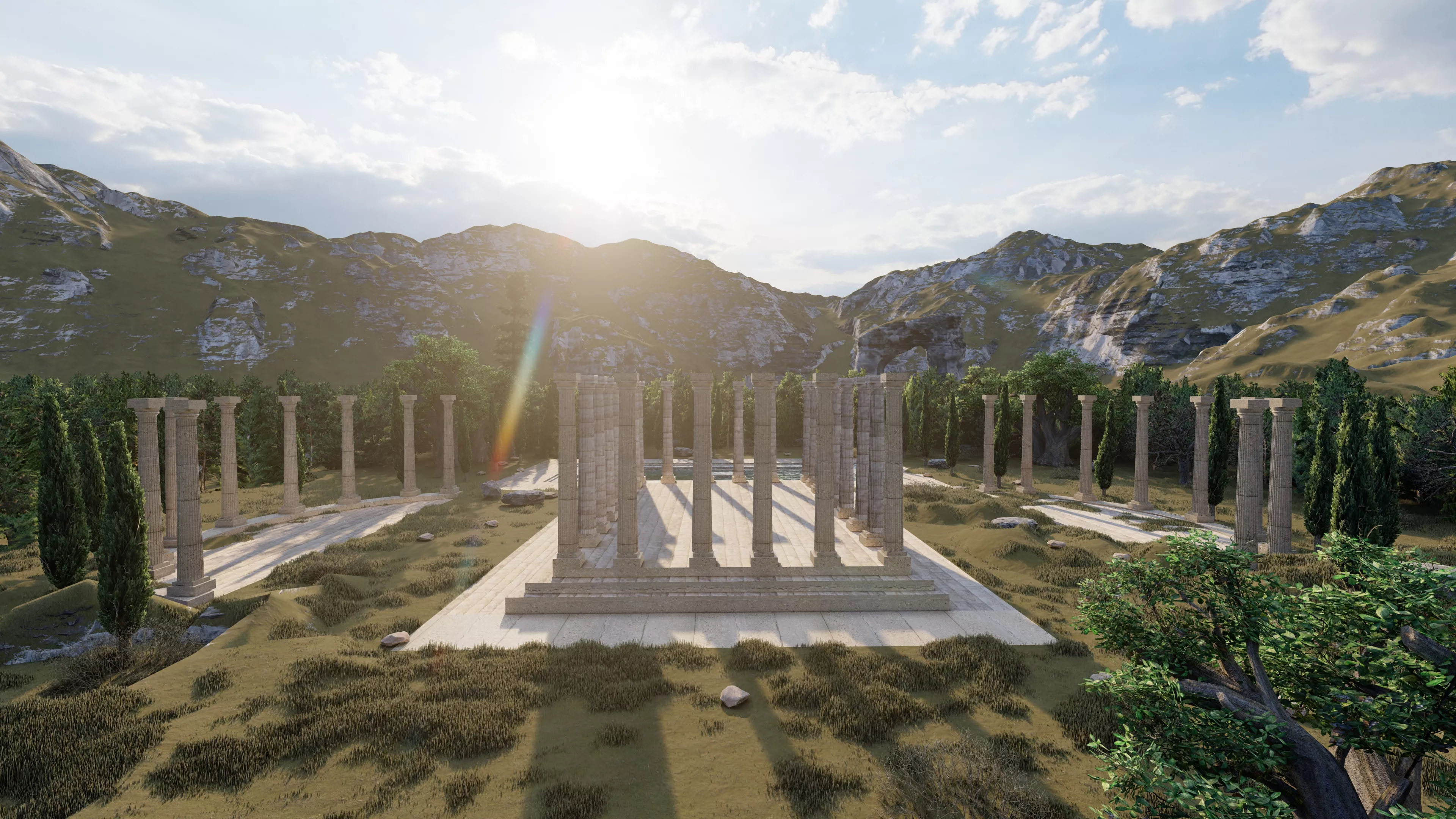 Parthenon-Historical Greek Temple 3D model