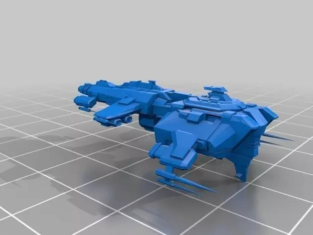 Eve Online - Ferox and Naga Caldari Battlecruisers Free 3D print model_0