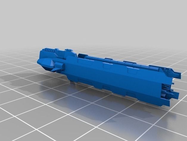 Eve Online - Ferox and Naga Caldari Battlecruisers Free 3D print model_2