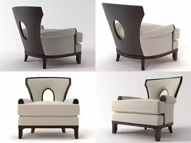 Grace lounge chair 3D model