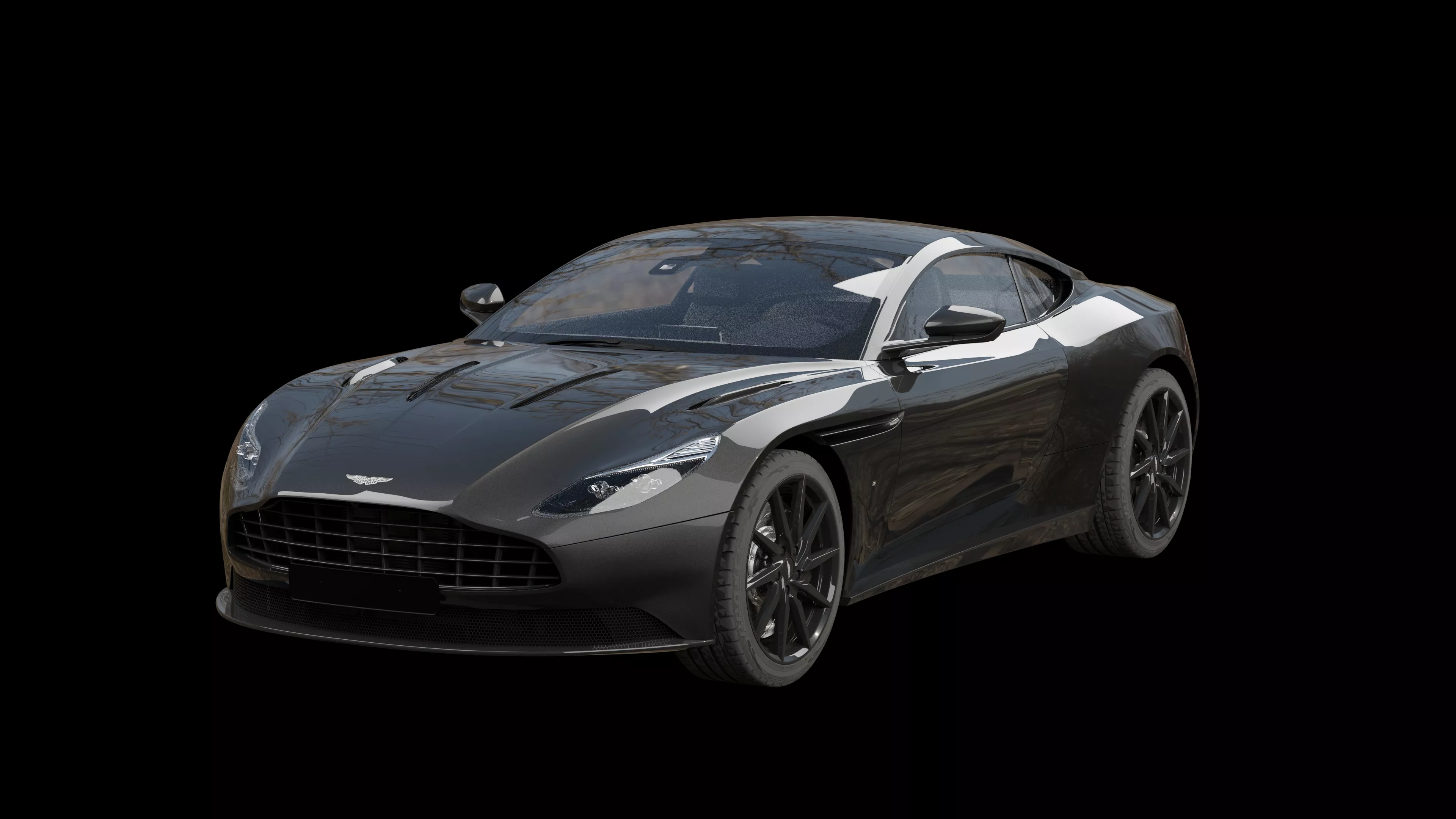 Aston Martin DB11 Black 3D model