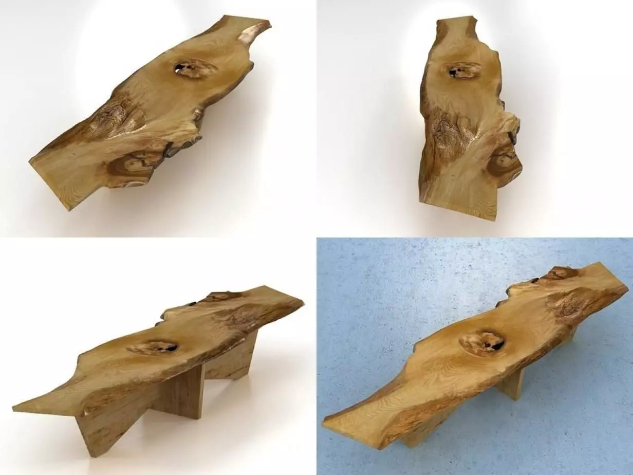 Butterfly Base coffee table 3D model_2