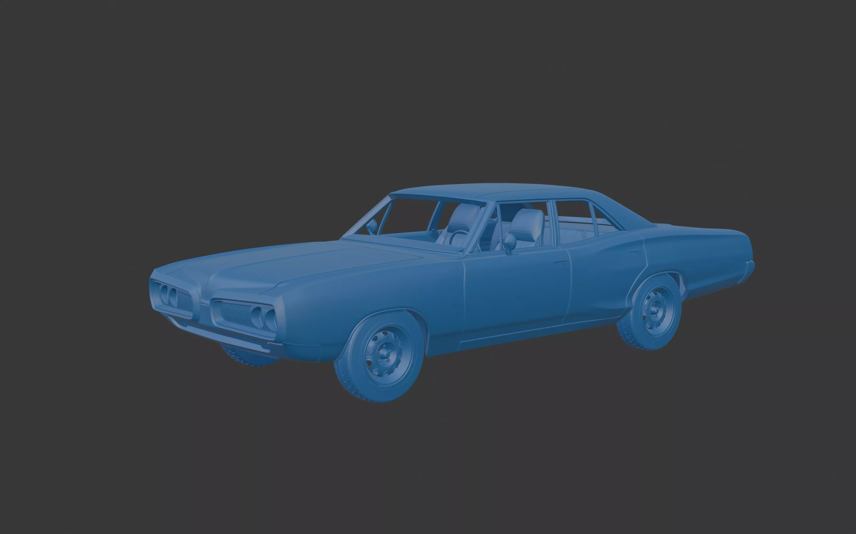 Dodge Coronet 1970 FOUR-DOOR 3D PRINT MODEL 3D print model