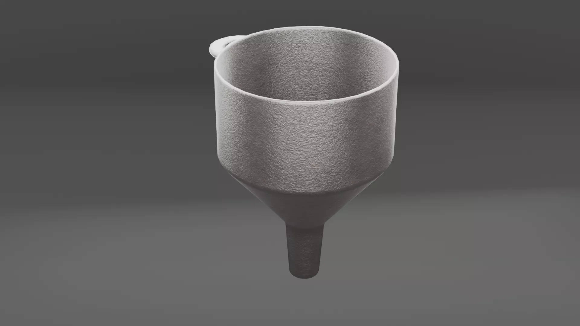 Funnel metal Low-poly 3D model