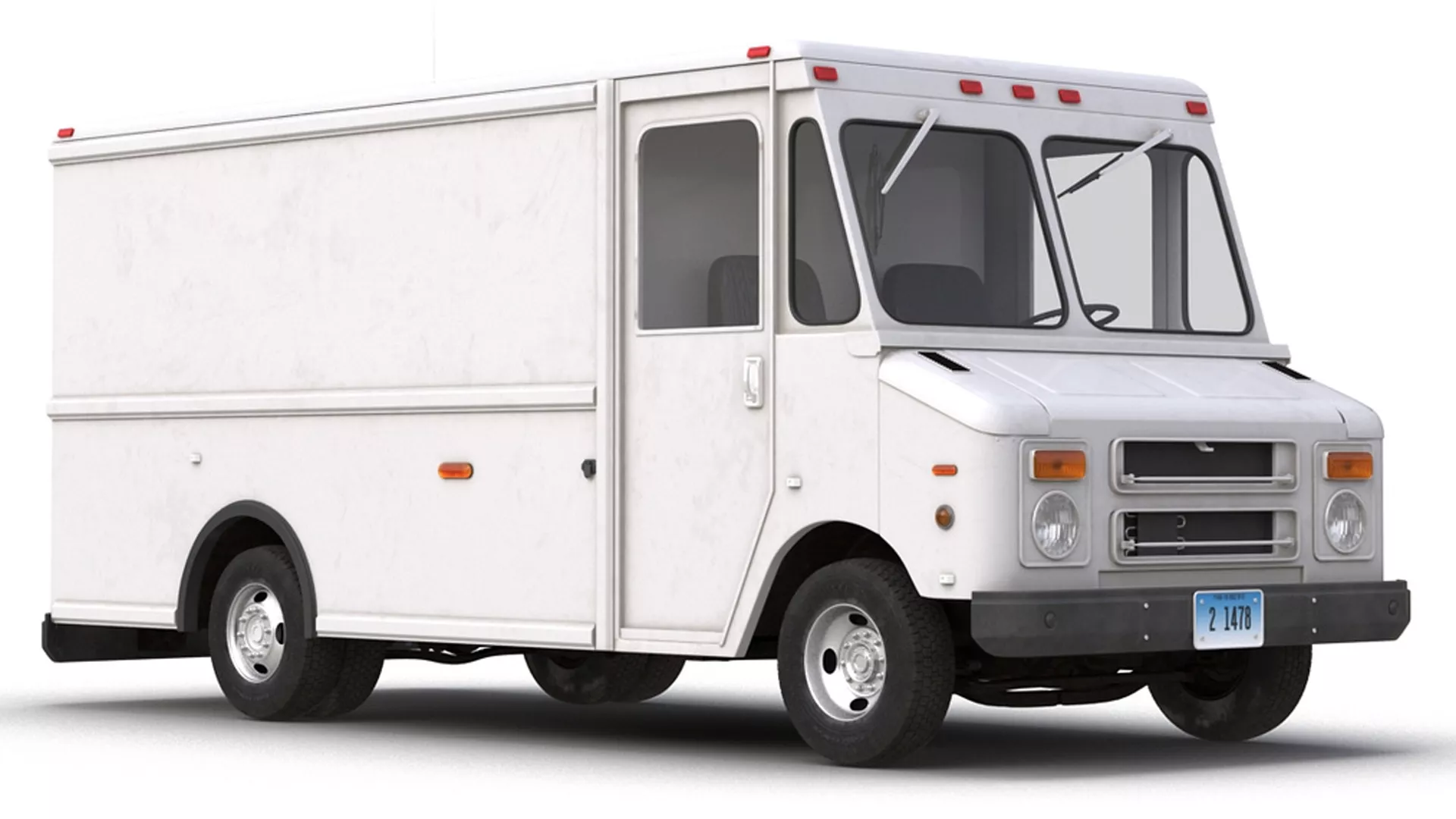 Post Office Truck Simple Interior 3D model