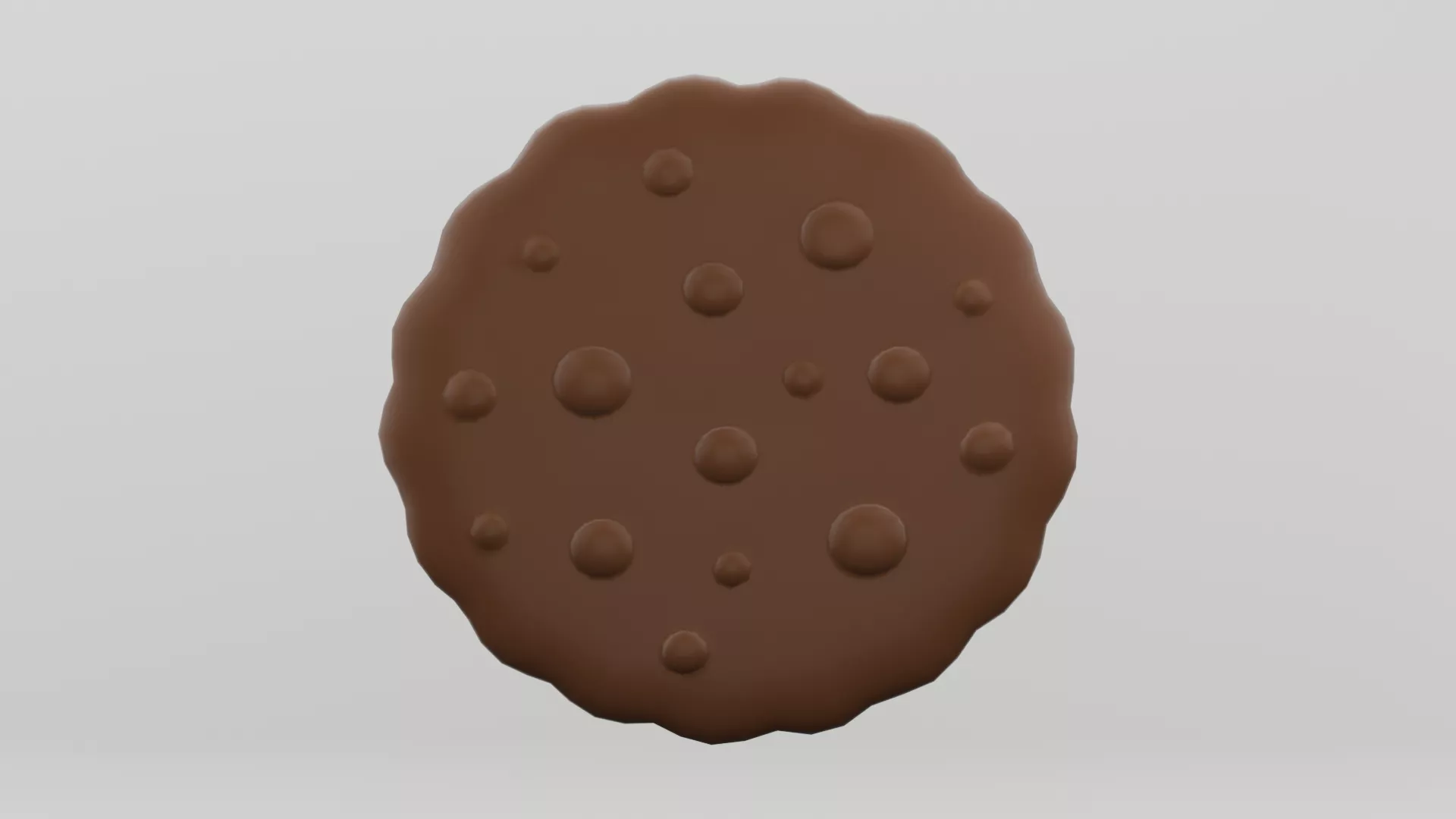 Cartoon Cookie Low-poly 3D model