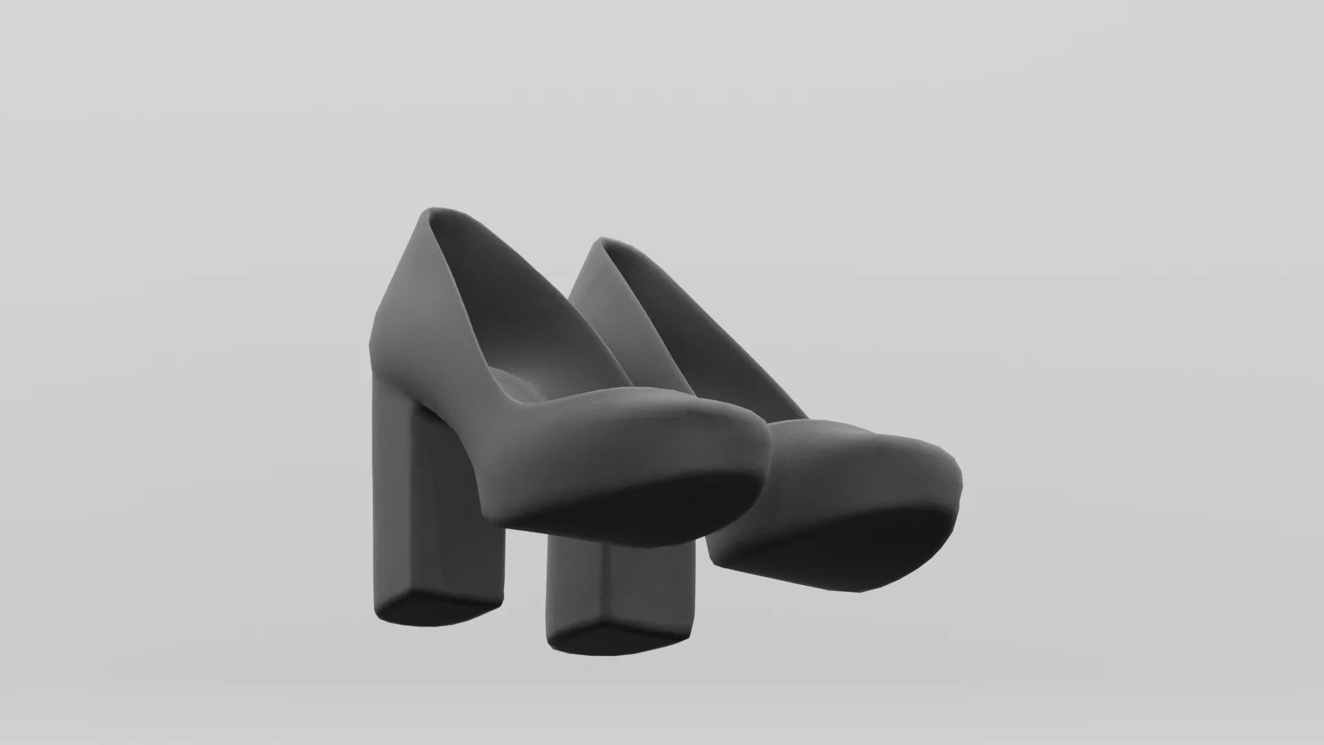 Moi Pumps Low-poly 3D model