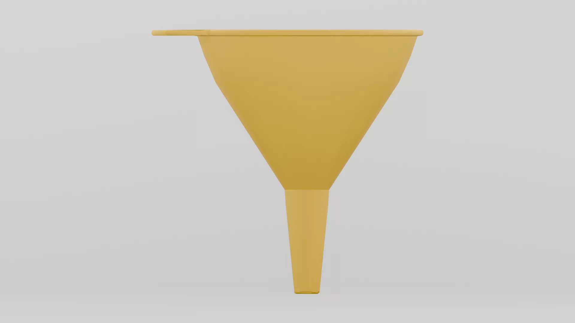 Plastic Round Shaped Utility Funnel Low-poly 3D model