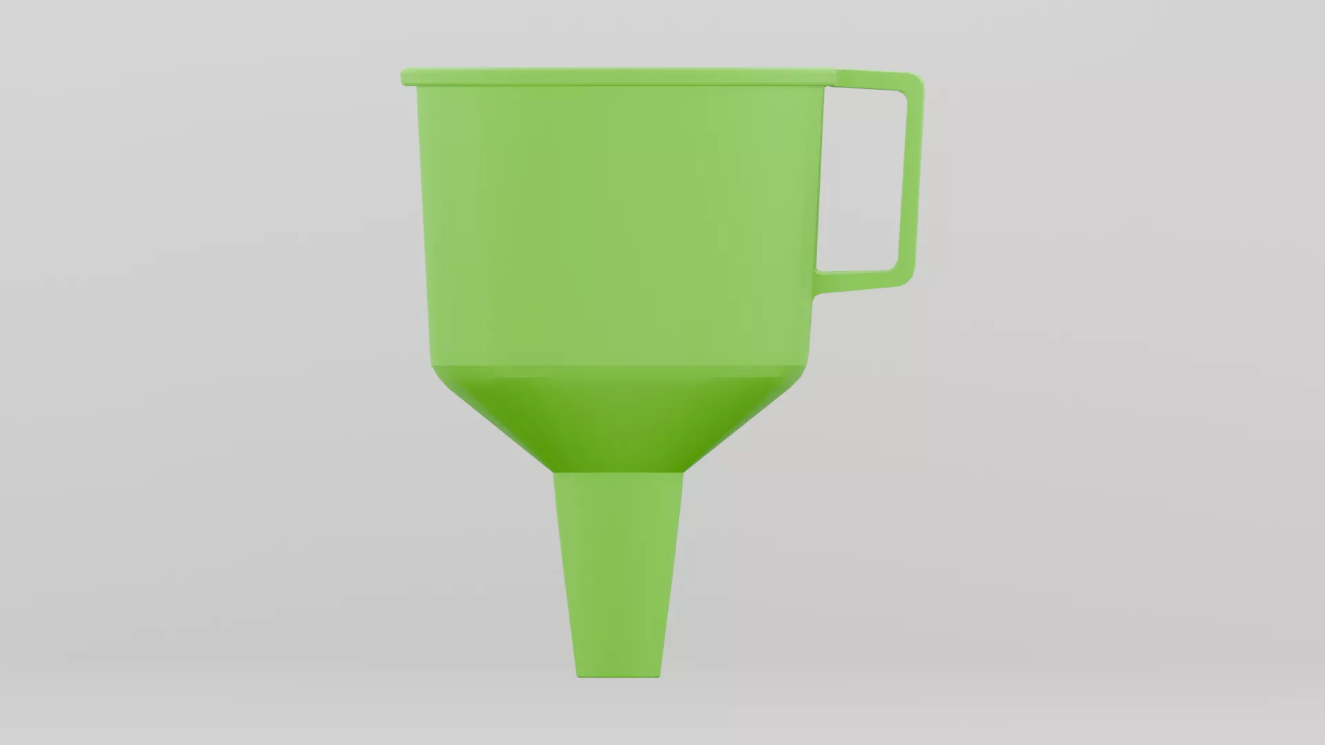 Plastic Round Shaped Utility Funnel Low-poly 3D model