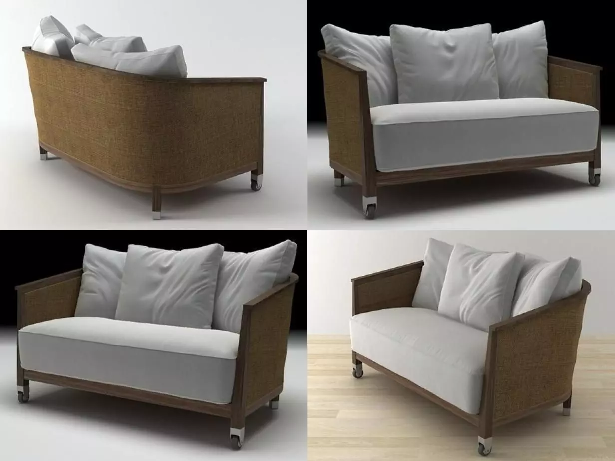 Mozart sofa 3D model_1