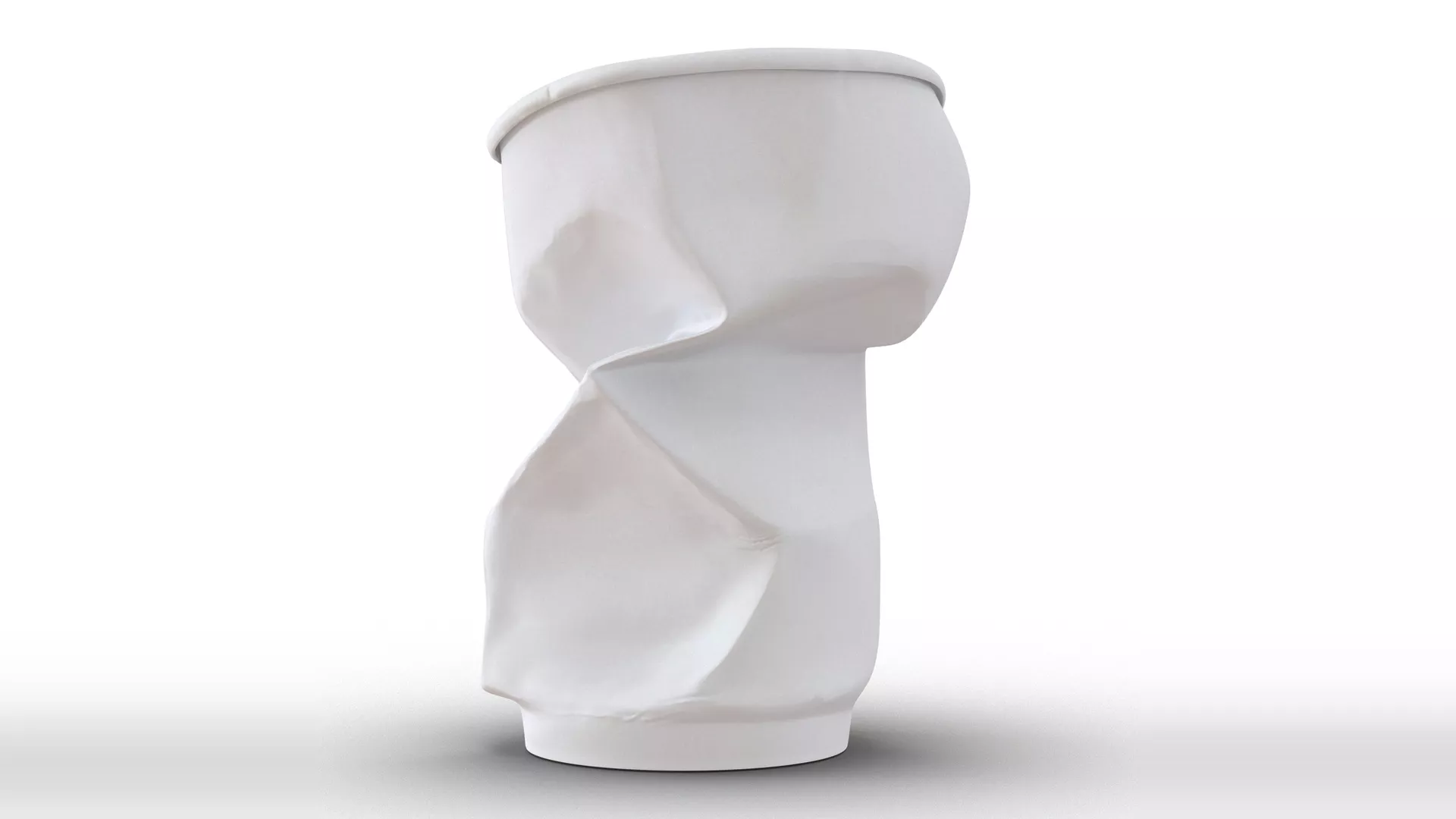 Crumpled Drink Cup 3D model