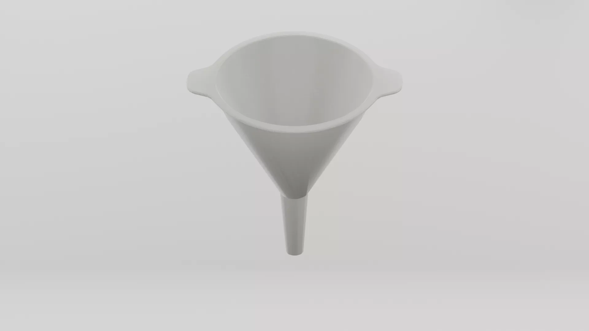 Plastic Round Shaped Utility Funnel Low-poly 3D model