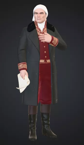 Jose Maria Morelos y Pavon - Historical 3D Figure PBR 2K 3D model