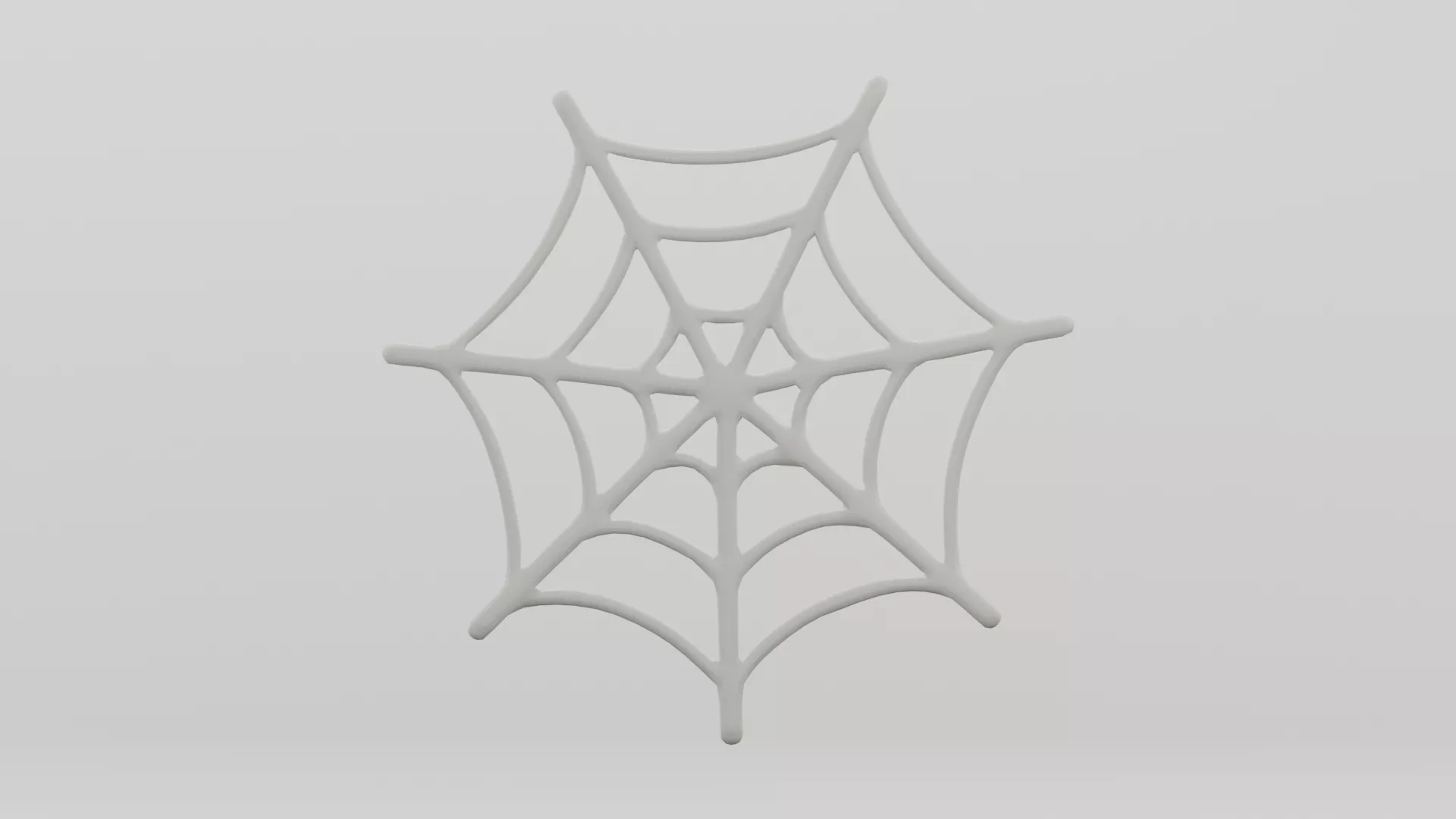 Spider web Low-poly 3D model