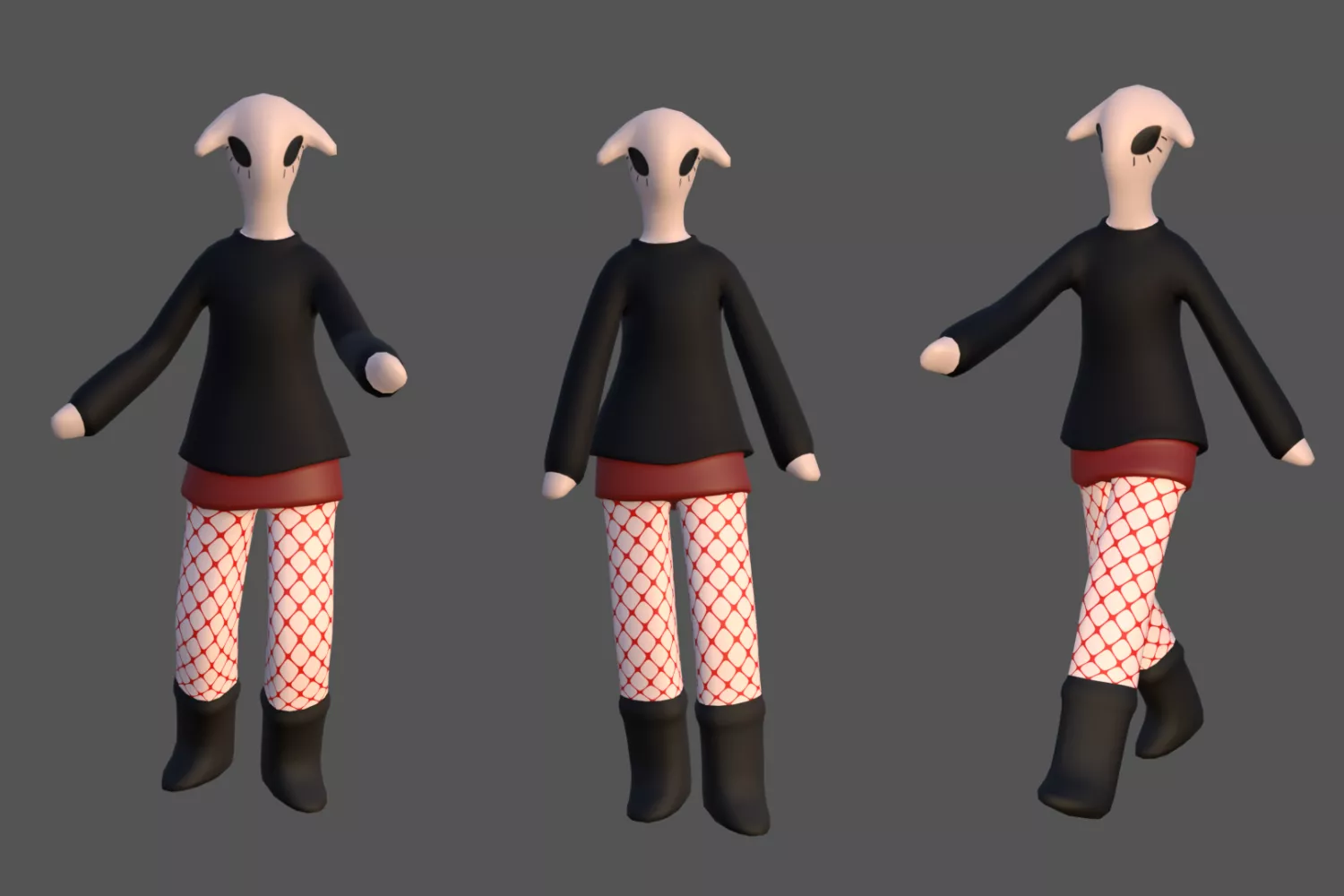 Sheep Character Base Mesh Free low-poly 3D model