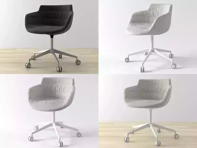 Flow armchair 5-star base