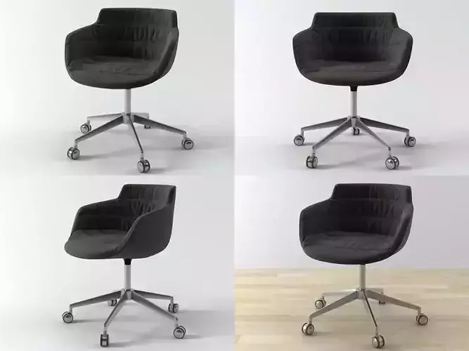 Flow armchair 5-star base