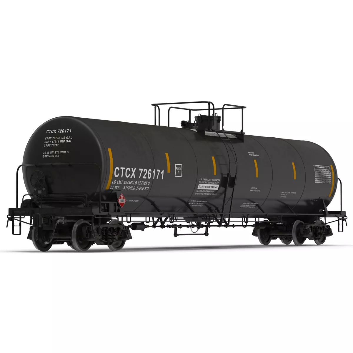 Railroad Tank Car 3D model