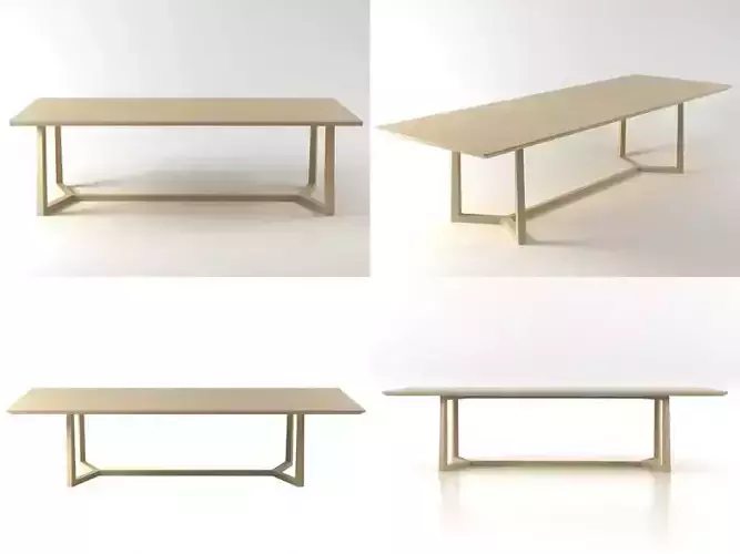 Jiff dining tables 3D model