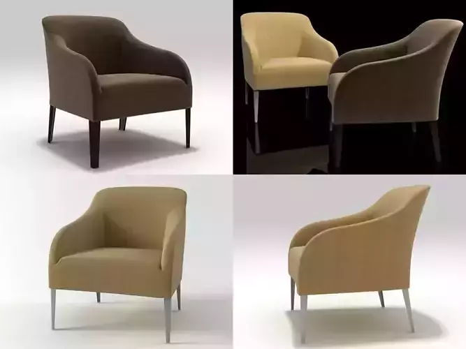 Apta armchair 3D model