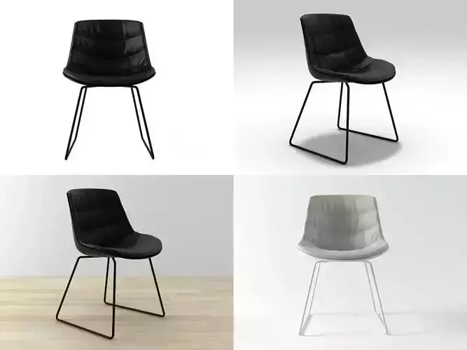 Flow chair sled base 3D model