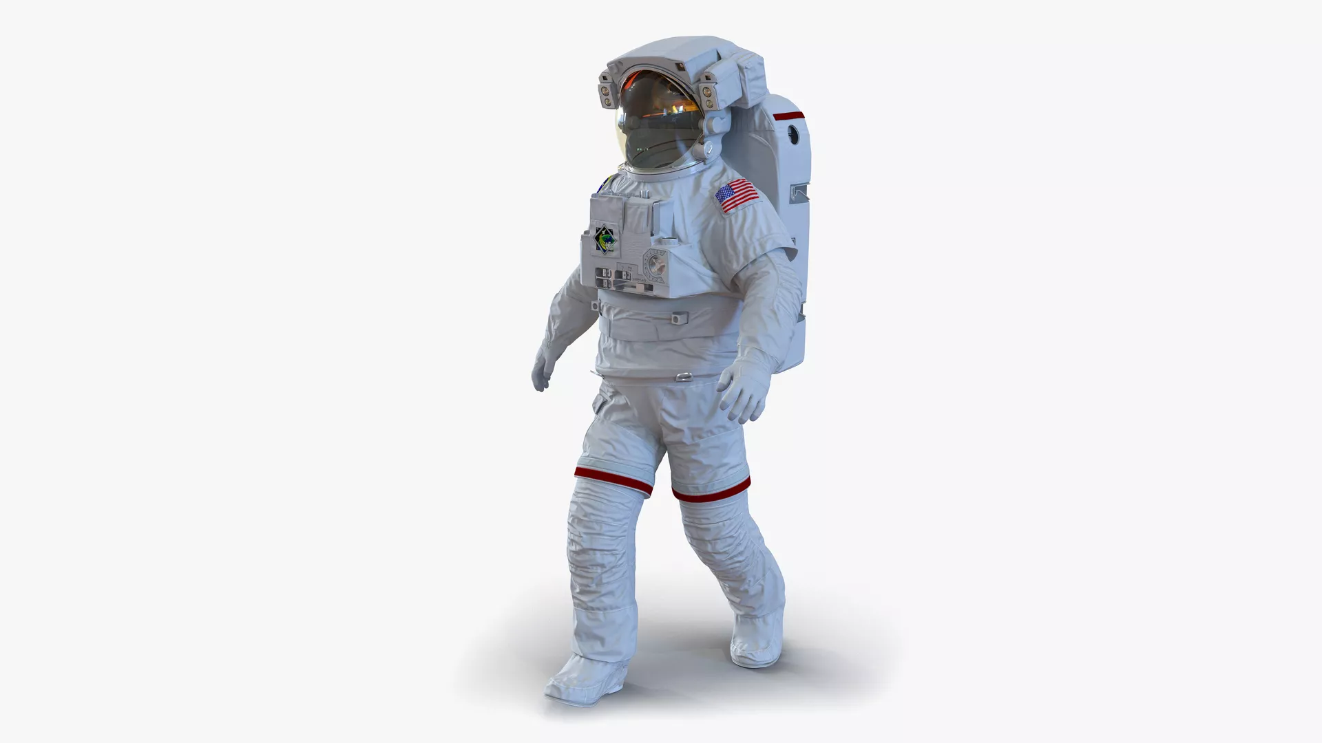 Extravehicular Mobility Unit Rigged 3D model