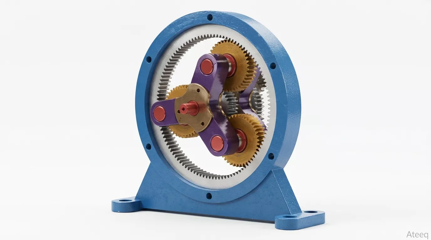 Industrial Gearbox - Realistic Mechanical Assembly 3D Model 3D model