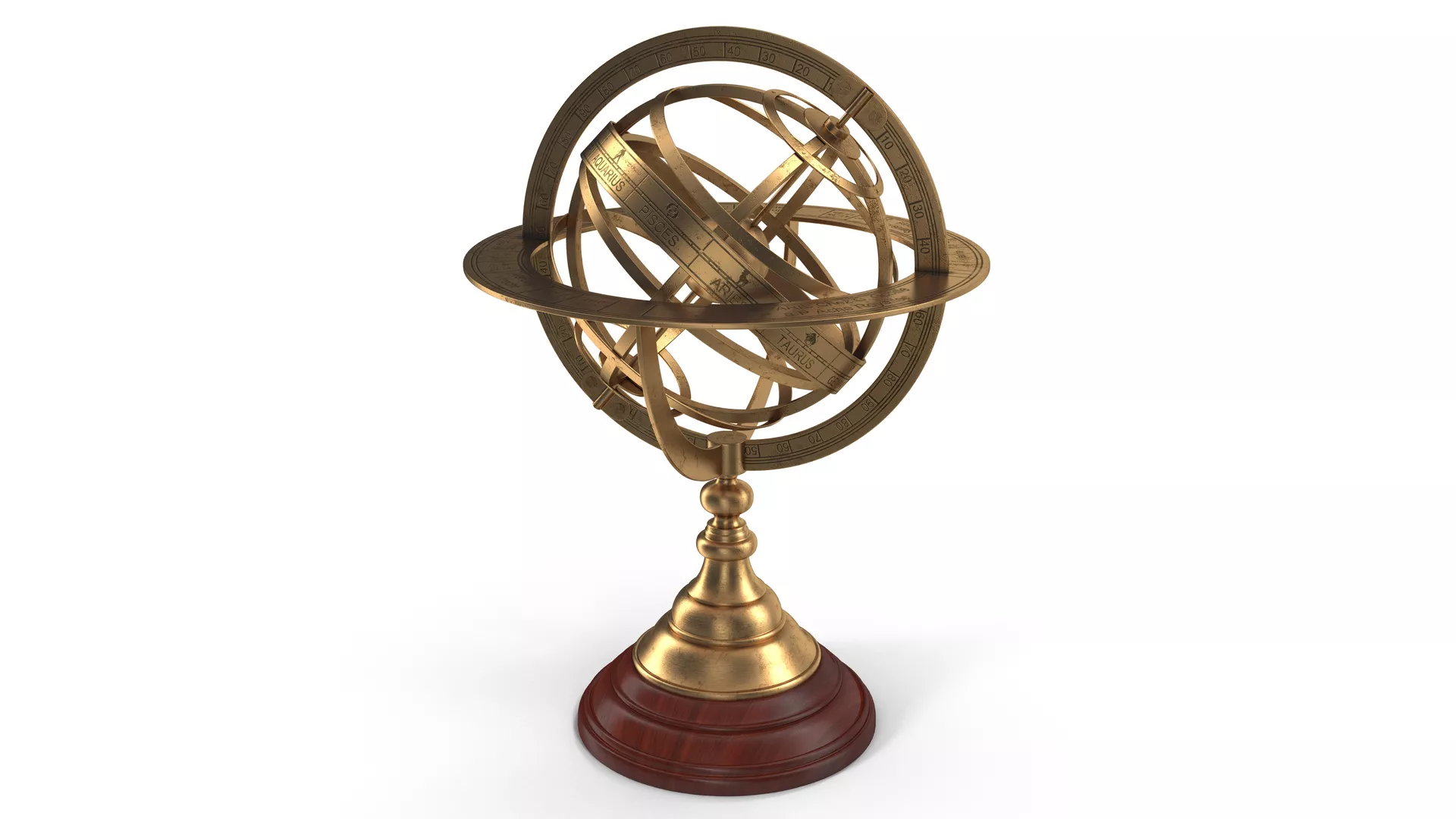 Antique Globe 4 3D model