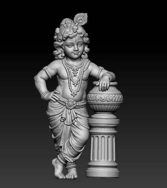krishna 3d unique printed model 3D print model