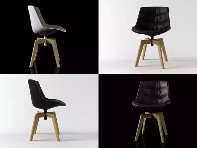 Flow chair oak base