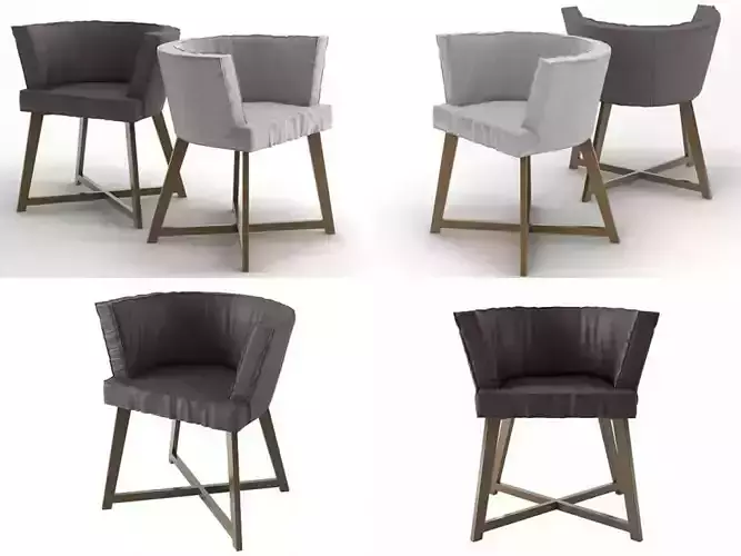 Gray four chairs