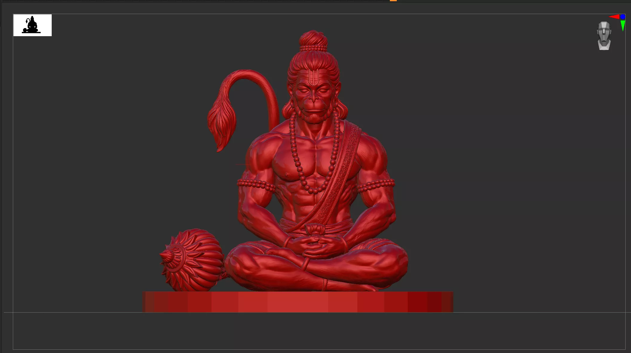 Hanuman ji quality 3d model 3D print model